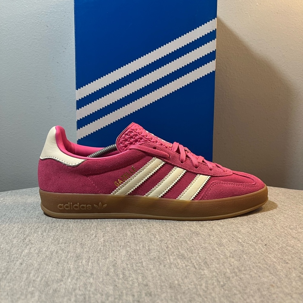 Adidas Gazelle Indoor Pink White Gum Size Women's Shoe Size 7.5 JR1356​ - Picture 2 of 11